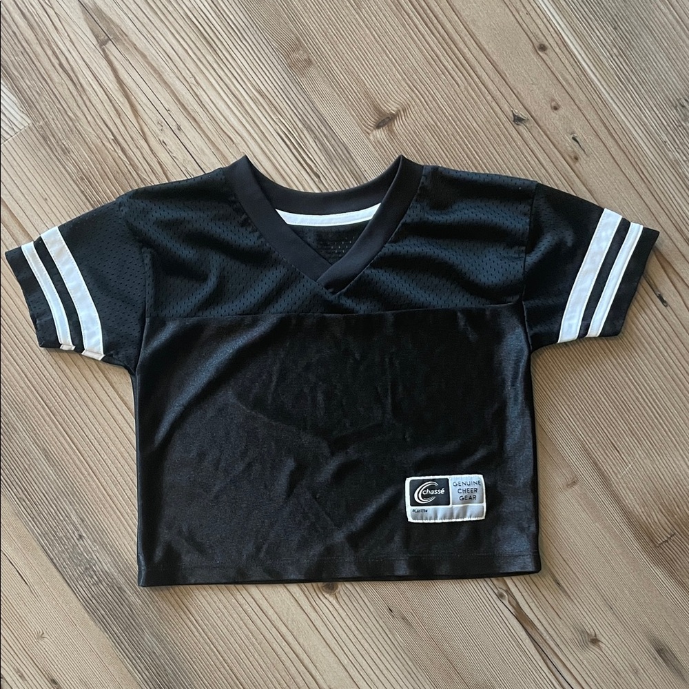 Stylish Kids V-Neck Jersey in Black
